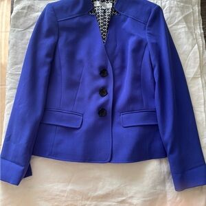 Women's Royal Blue Tailored Button-Front Blazer